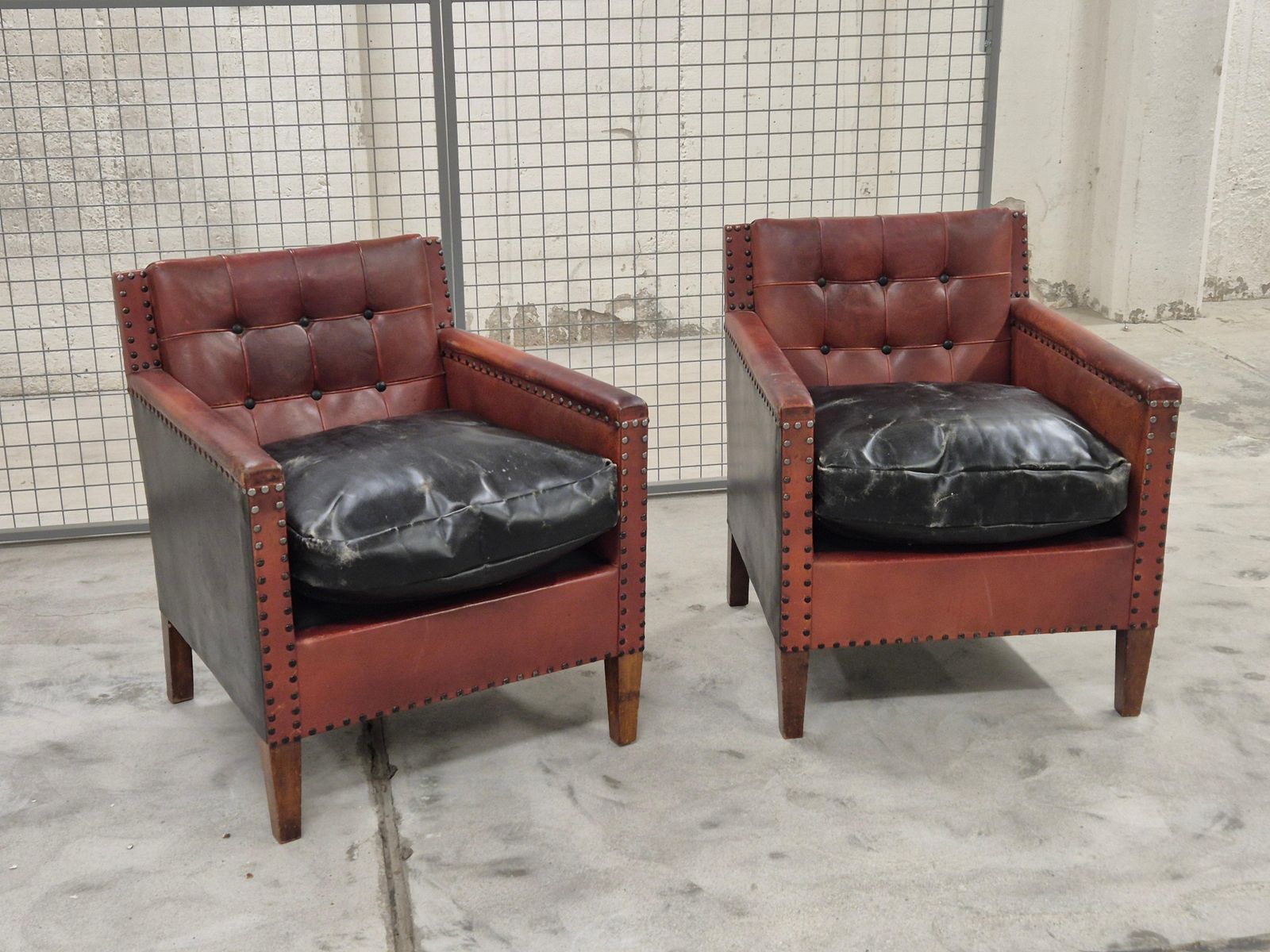 Club Chairs, In Leather, Style/Attr. To Otto Schultz, Sweden 1930/40s photo furniture