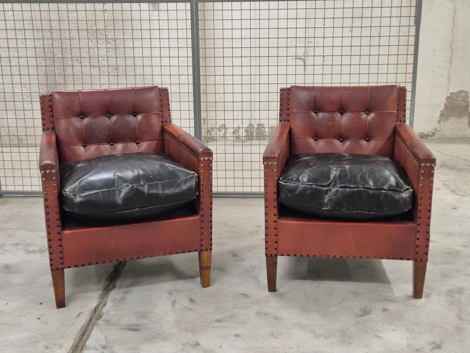 Club Chairs, In Leather, Style/Attr. To Otto Schultz, Sweden 1930/40s photo Furniture
