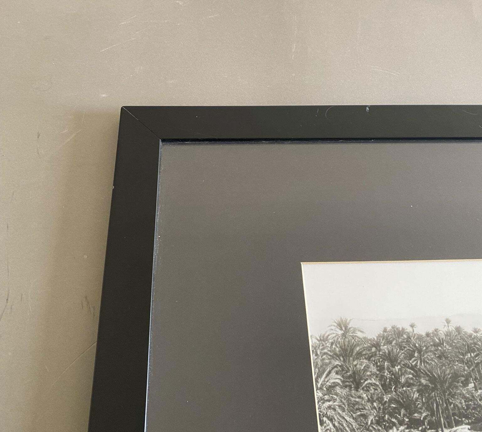 Egypt 1950 Black And White Sahara Desert Photographs In Contemporary Frame photo furniture