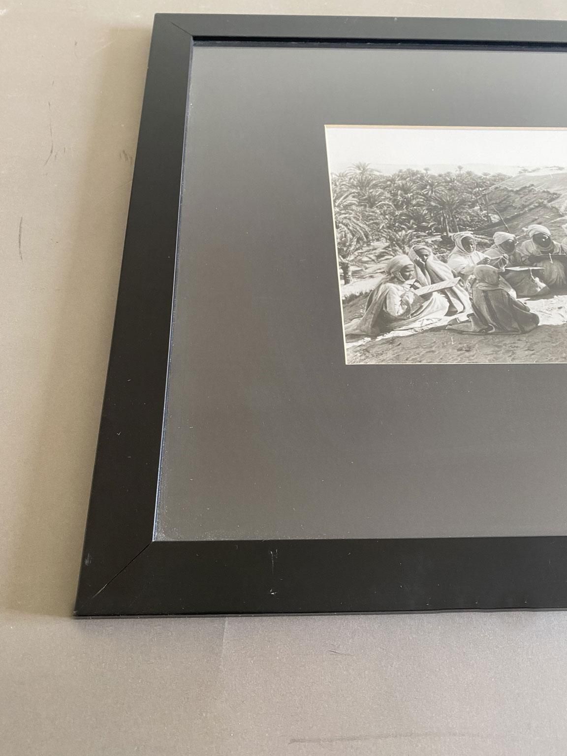 Egypt 1950 Black And White Sahara Desert Photographs In Contemporary Frame photo vintage