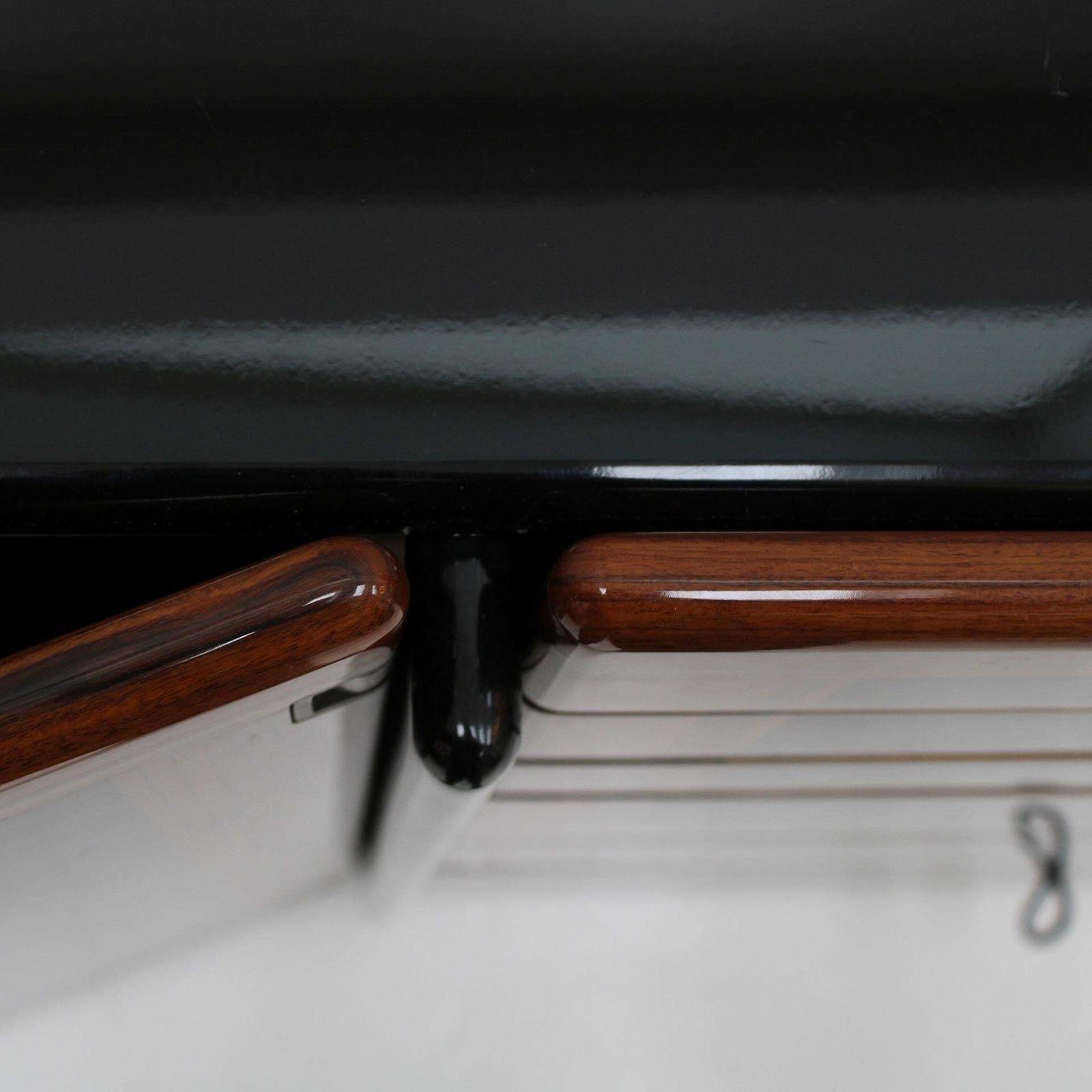 Mid Century Afra And Tobia Scarpa Italian Wood Black Lacquer 1970s Sideboard photo buy