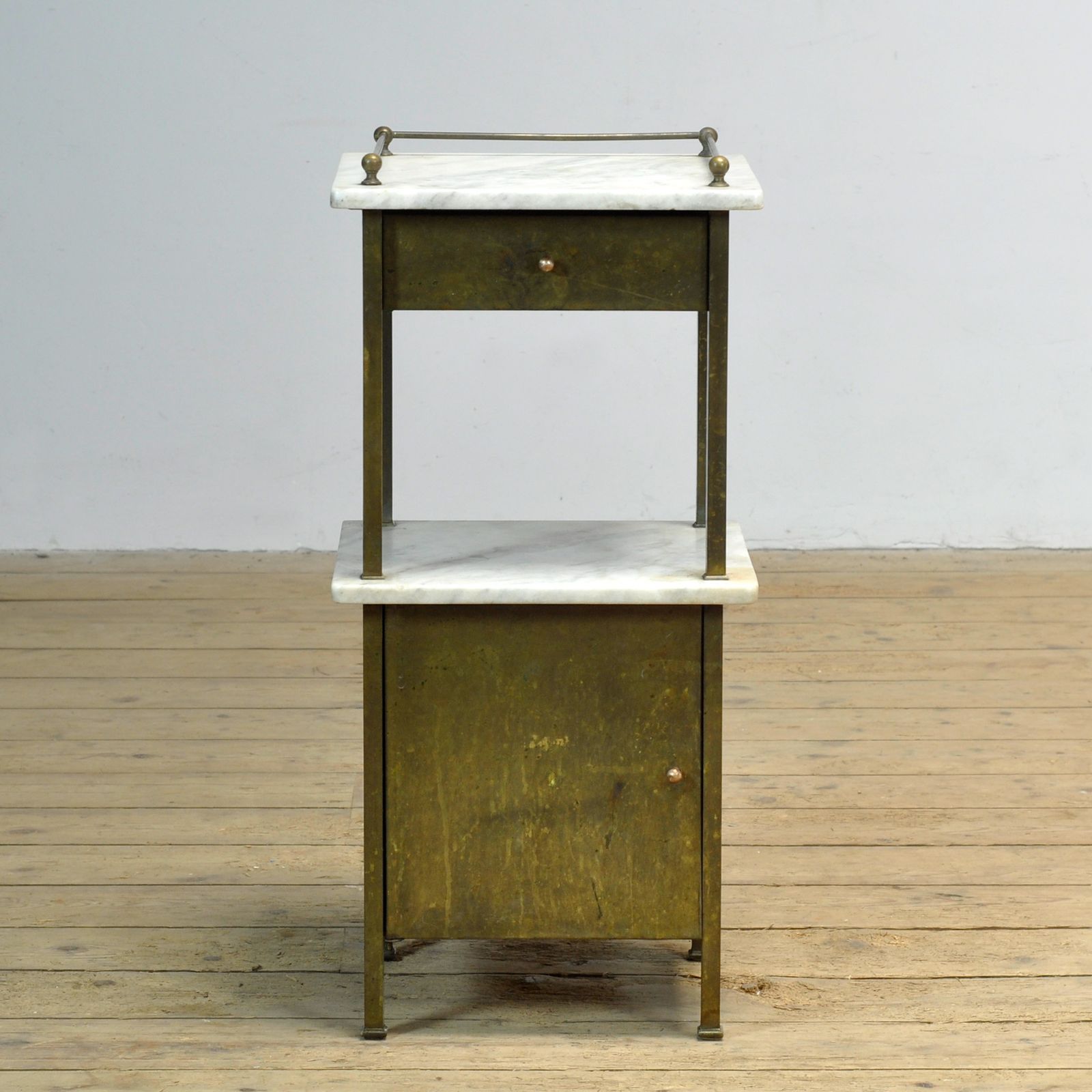 Brass Bedside Table, Circa 1900 photo furniture