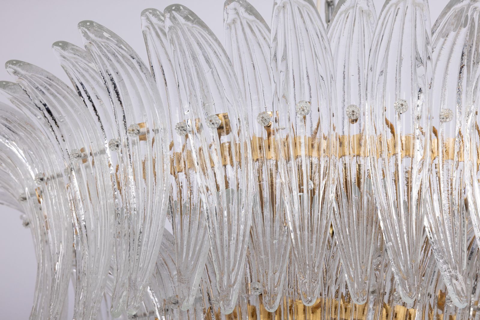 photo for sale Grote Palmette Murano plafondlamp, Italië, jaren 1970