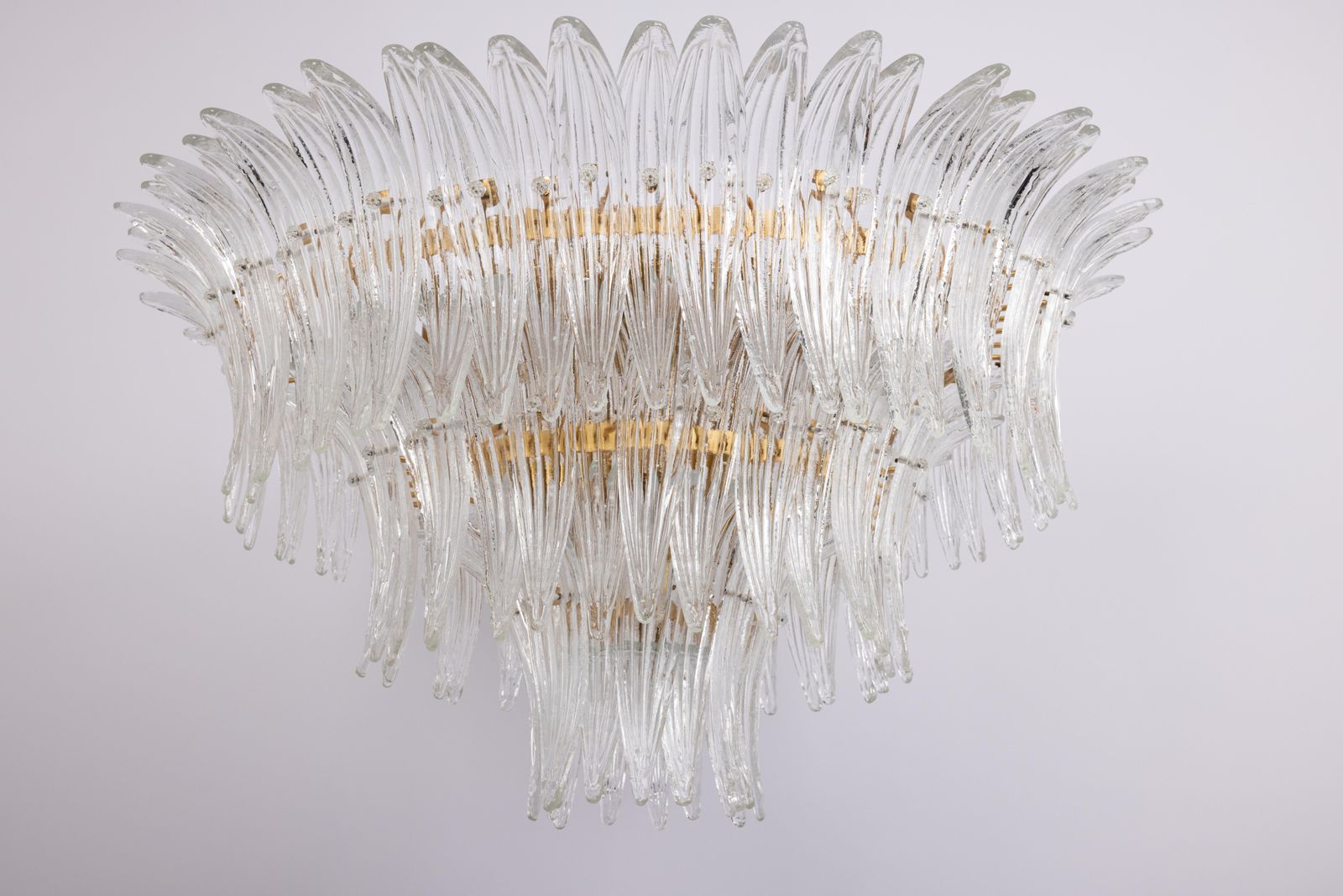5919.0 Grote Palmette Murano plafondlamp, Italië, jaren 1970 photo