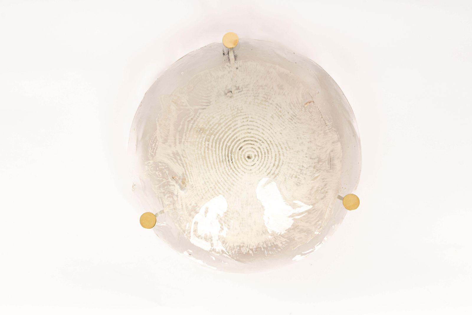 Lighting Large Murano Glass Flushmount Light By Kalmar, Austria, 1970s photo