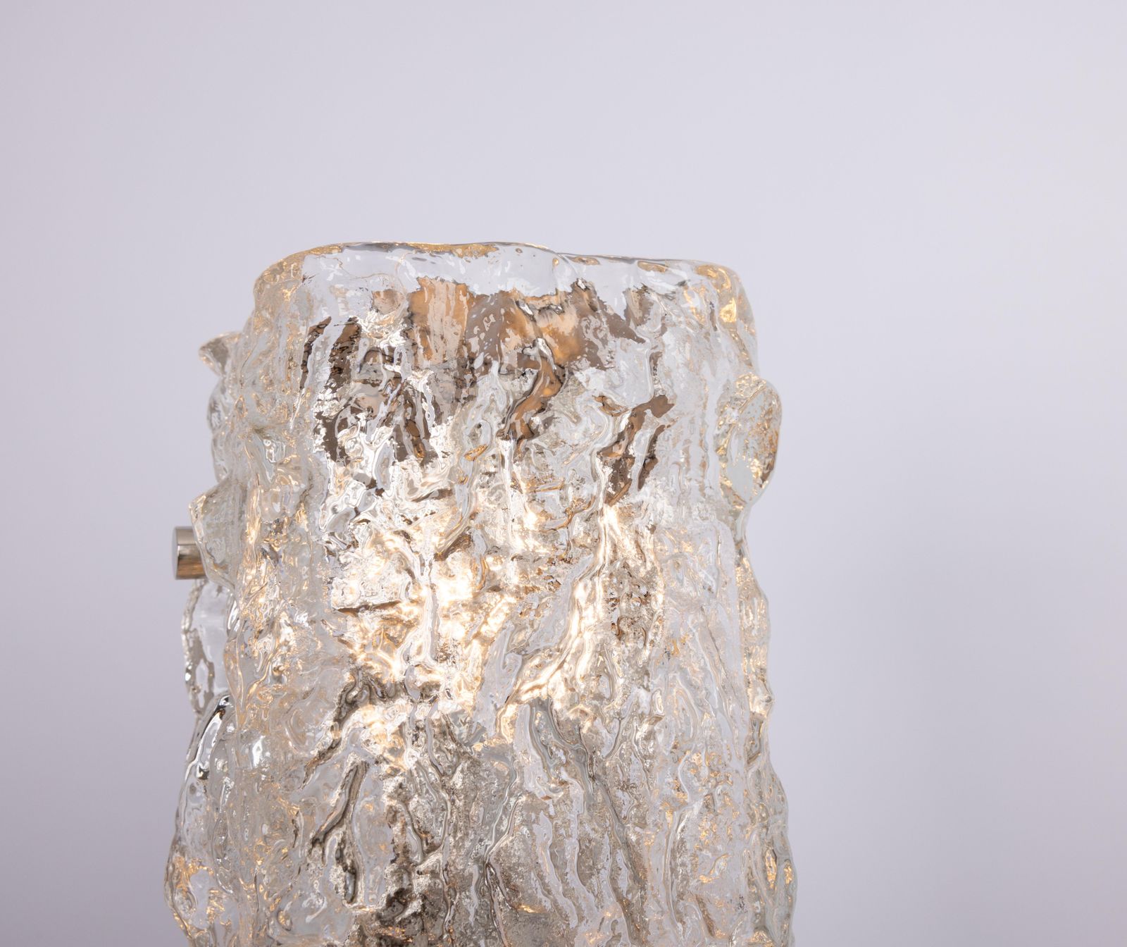 Single Large Murano Glass Sconce By Kaiser, Germany, 1970s photo vintage