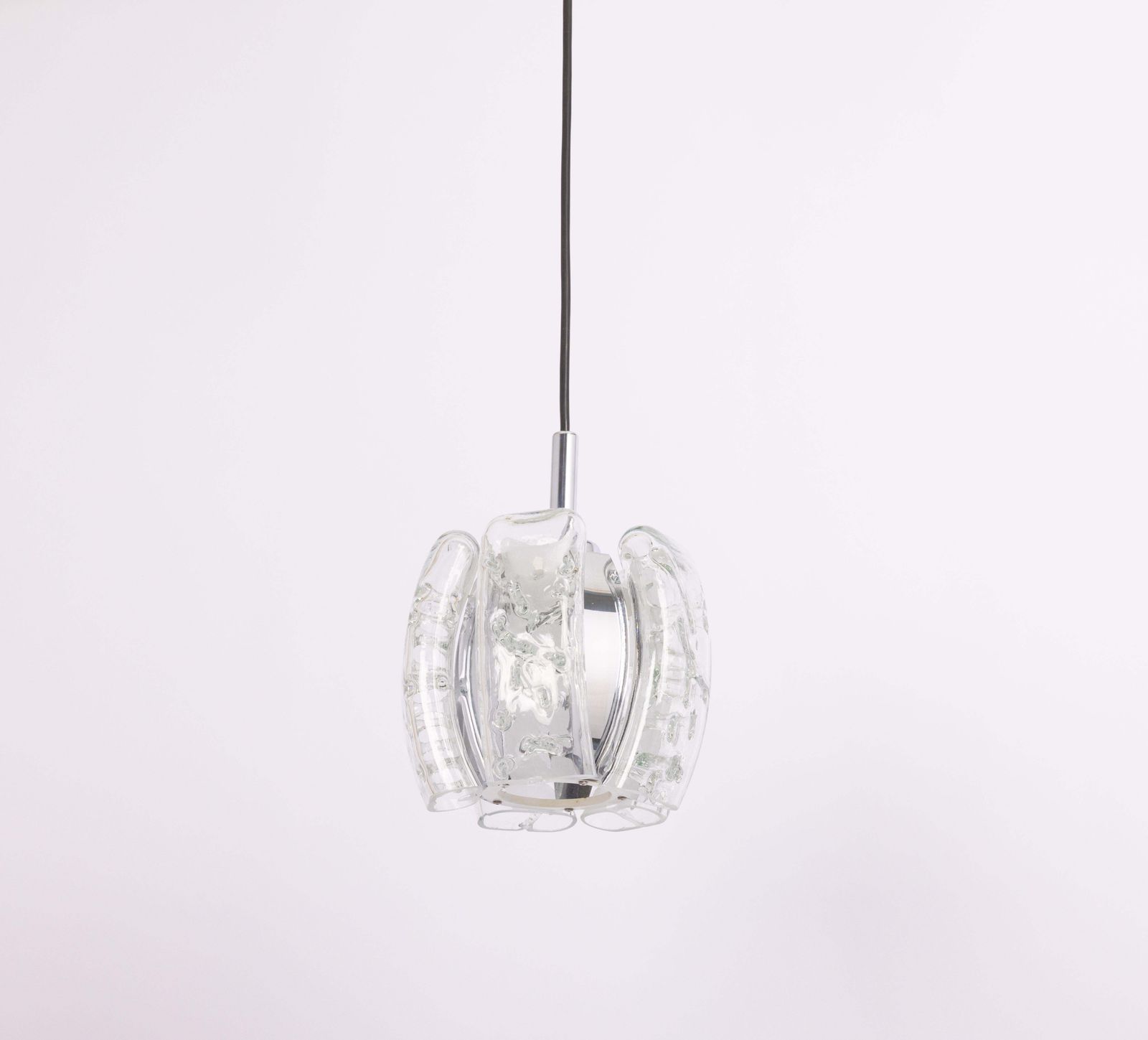 1 Of 5 Petite Murano Tubes Pendant Lights By Doria, 1970s photo vintage