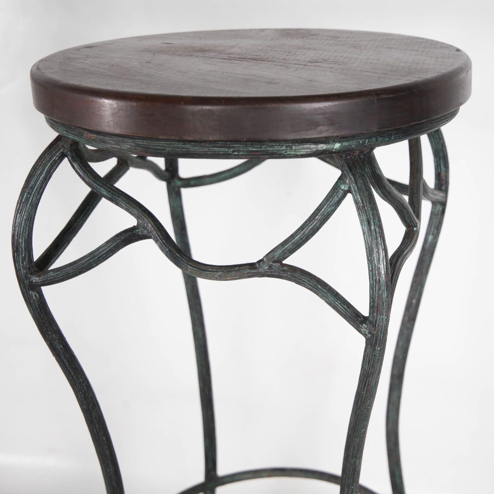 Home Decor Pair Of Wrought Iron Sculpture Stands photo