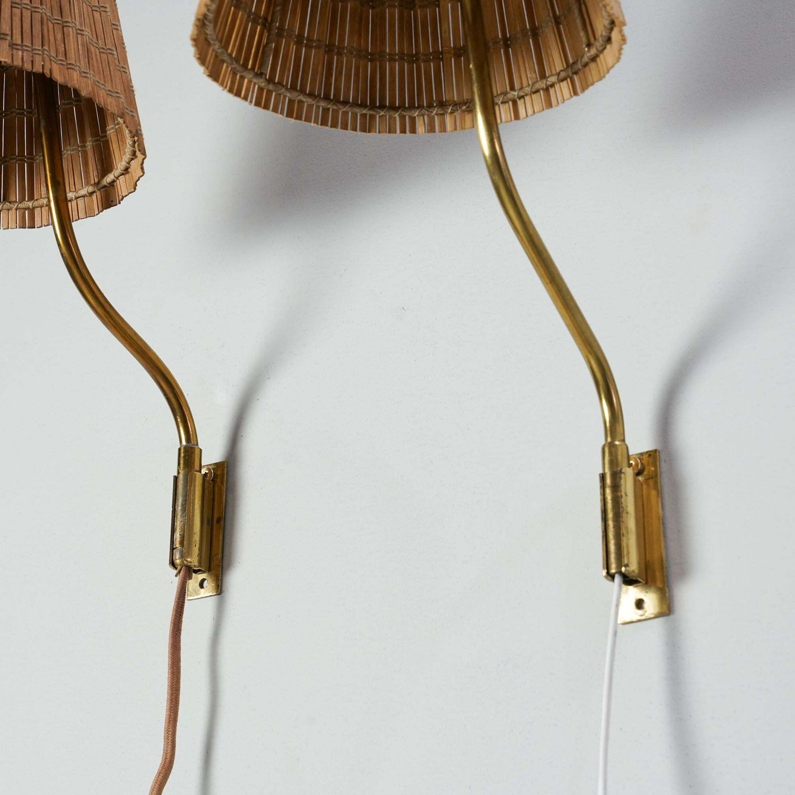 Pair Of Model 3053 Wall Lights, Lisa Johansson Pape, Orno Oy, 1950s photo for sale