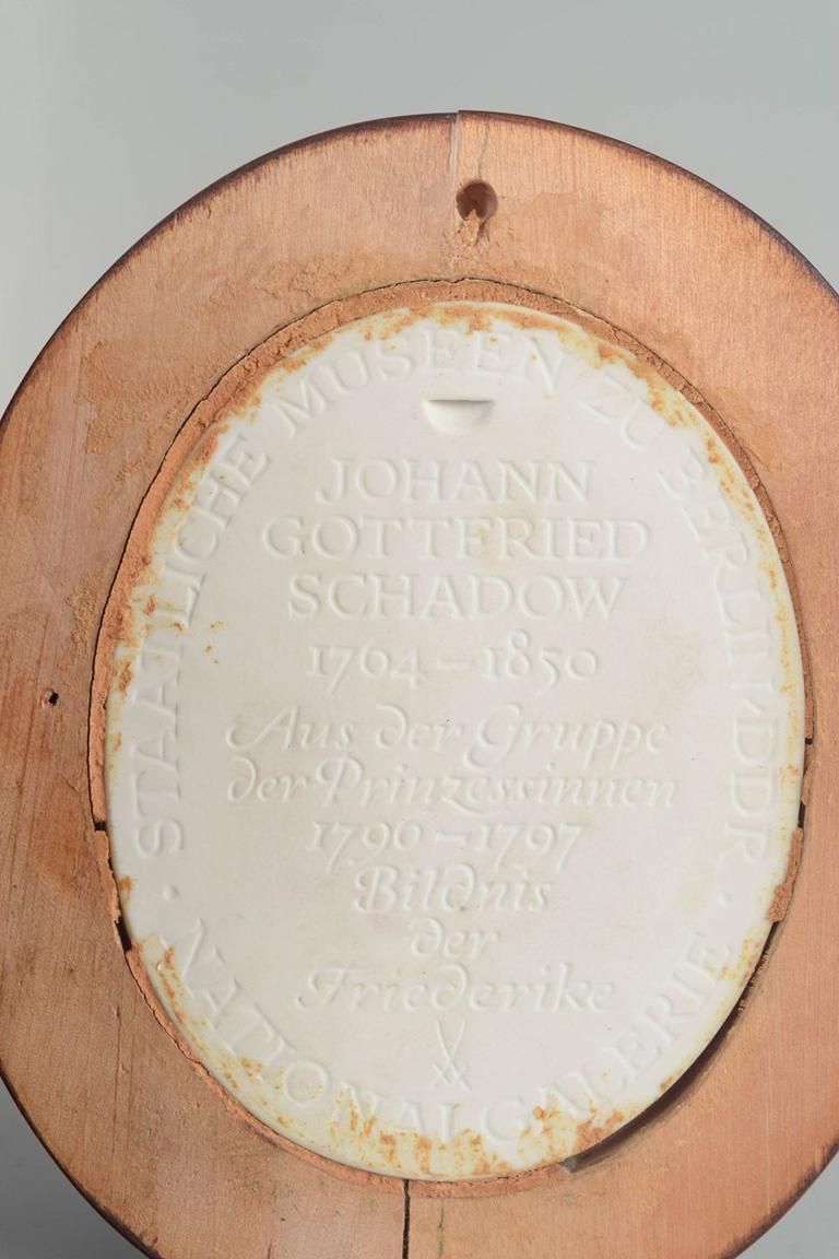 Meissen. Oval Relief Plaque In Biscuit Porcelain With Female Profile Portrait. photo for sale