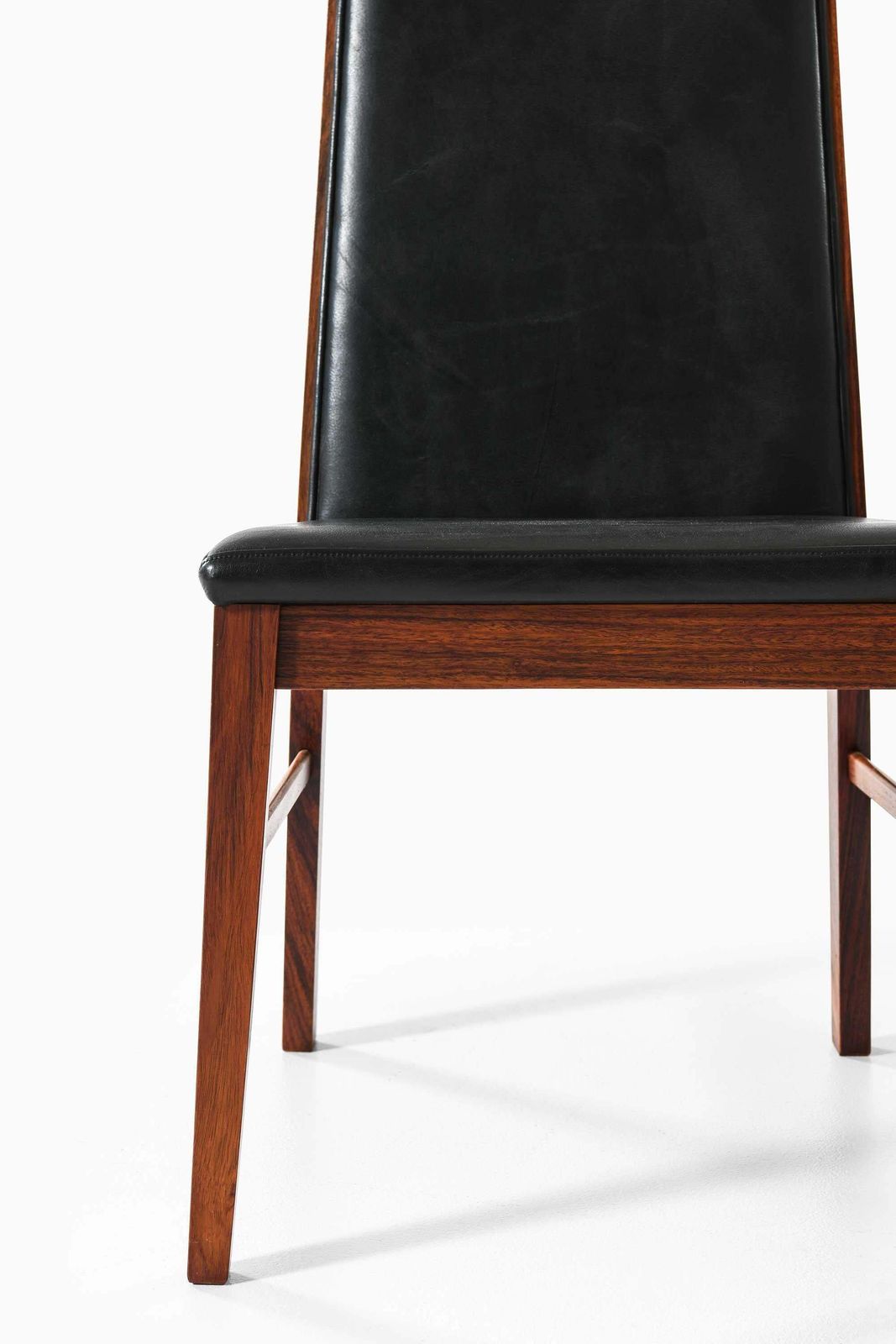 Set Of 8 Danish Dining Chairs In Rosewood And Leather, 1960s photo Furniture