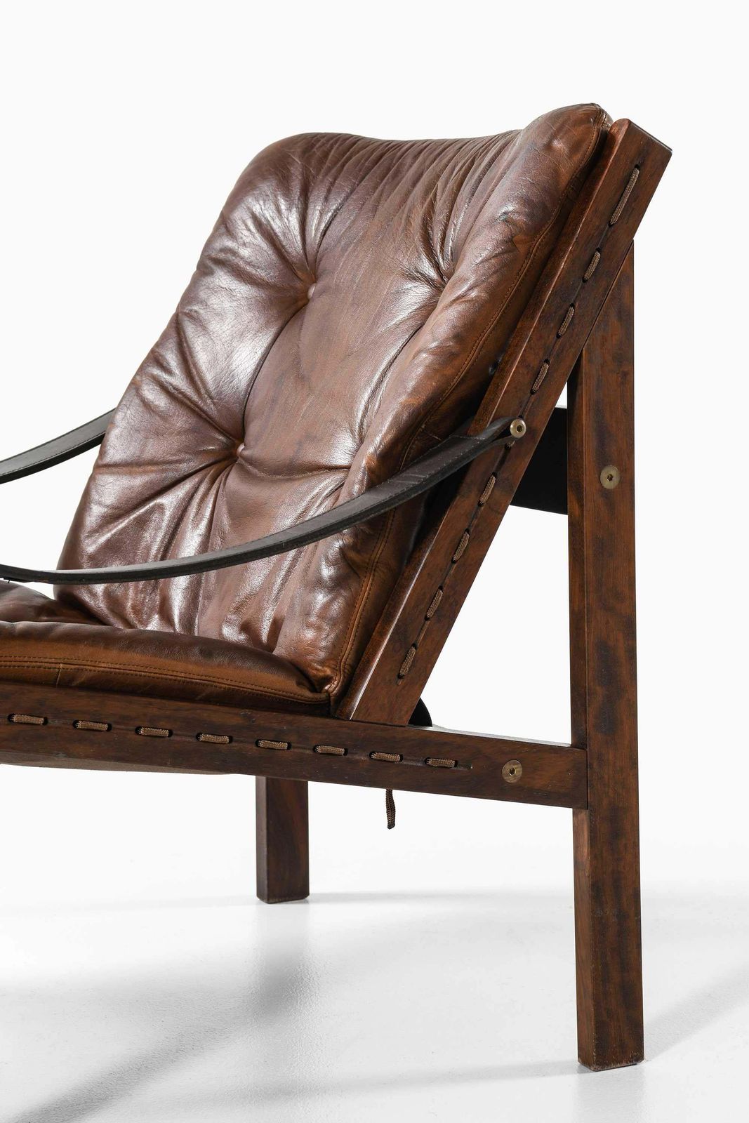 Pair Of Torbjørn Afdal Leather Easy Chairs By Bruksbo, 1962 photo Furniture