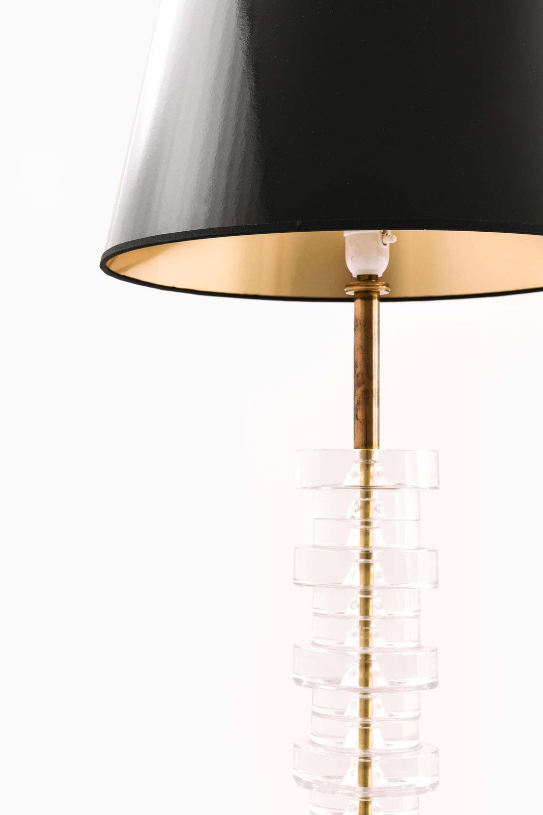 Table Lamp In Brass And Glass By Carl Fagerlund, 1960s photo furniture