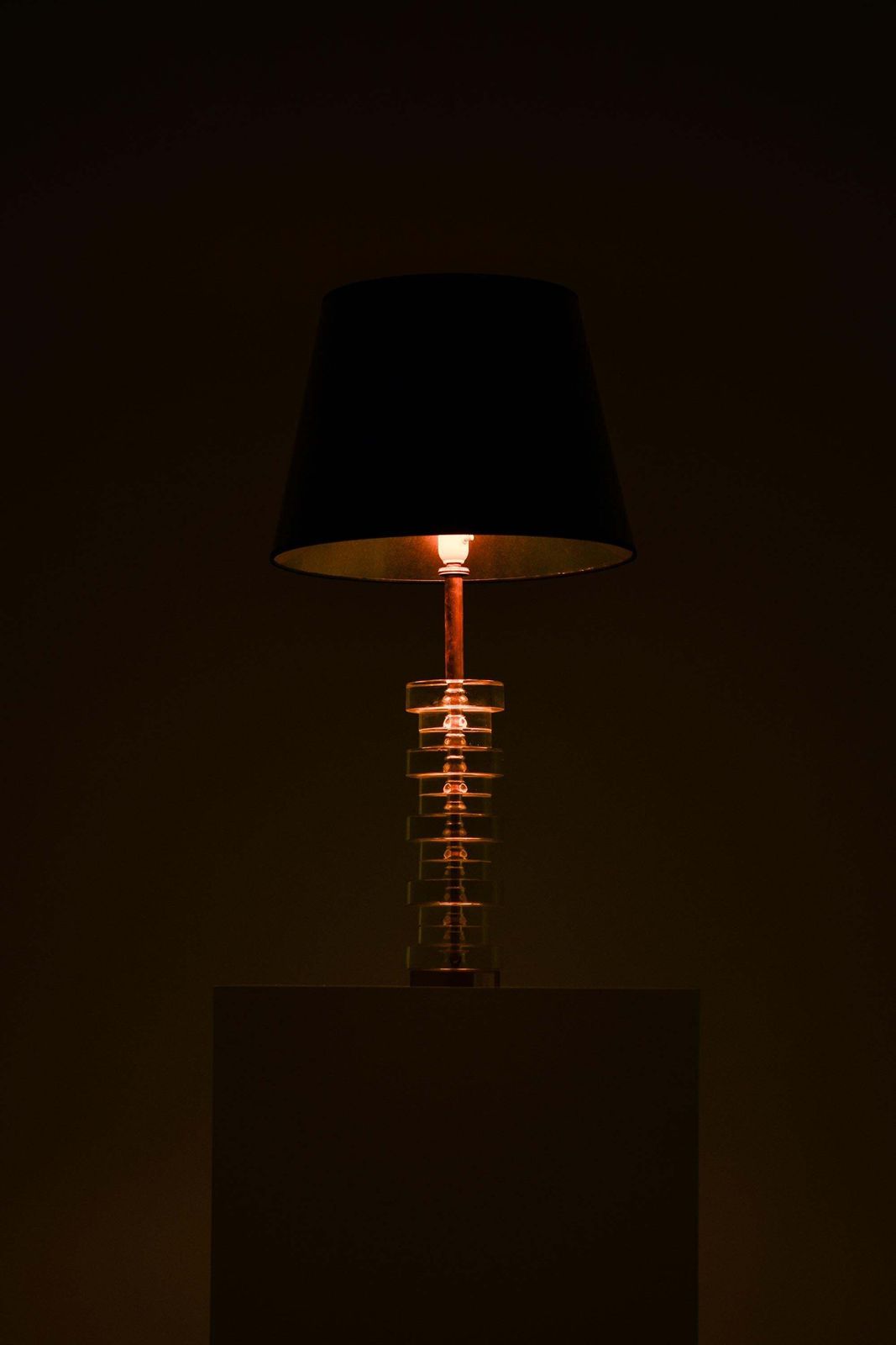 Table Lamp In Brass And Glass By Carl Fagerlund, 1960s photo buy