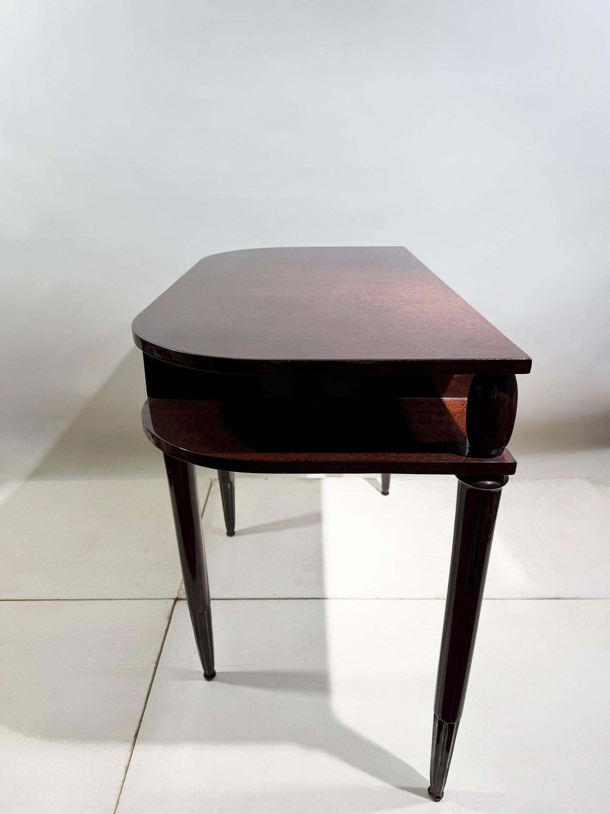 Art Deco Writing Desk With Fluted Legs, Circa 1940s, France photo vinterior
