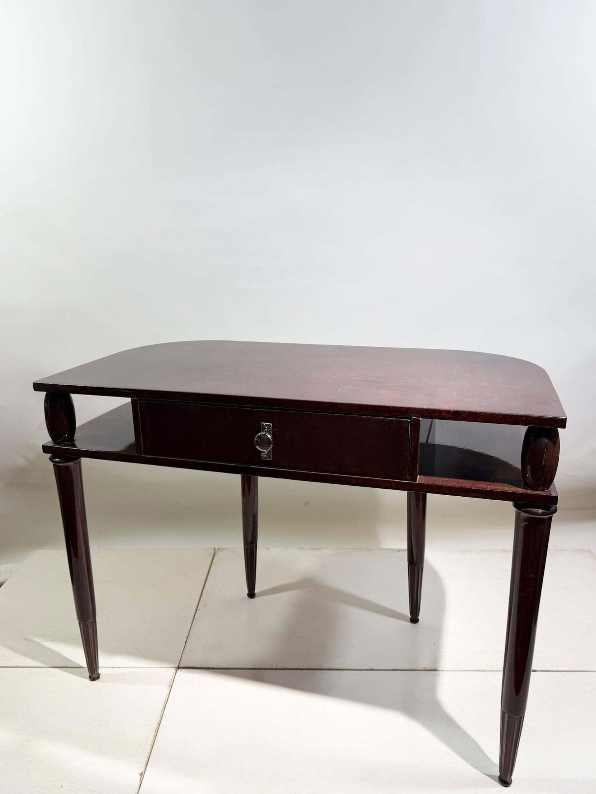 Art Deco Writing Desk With Fluted Legs, Circa 1940s, France photo buy