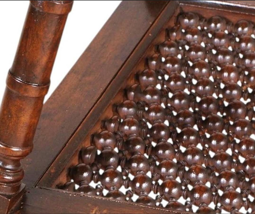 Rare Walnut Beadwork Occasional Table, Late 19th Century, Late Victorian Style photo 6261.0