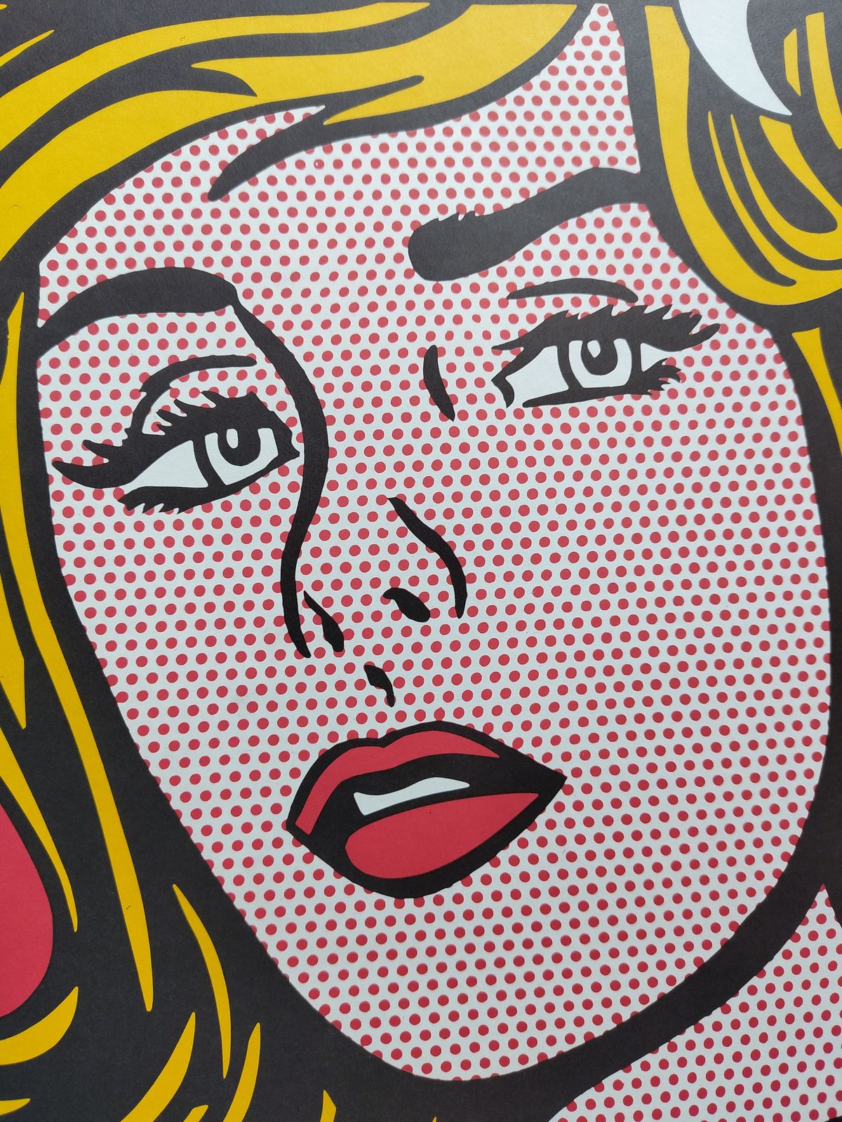Original 1968 Roy Lichtenstein ‘Vicki’ Kestner Gesellschaft Hannover Exhibition Poster   Pristine Mint Condition photo for sale