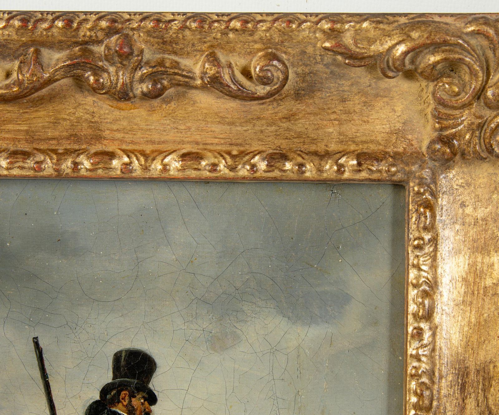 Att Carle Vernet (1758–1836), French Oil On Canvas Painting, Unlucky Hunter photo vintage