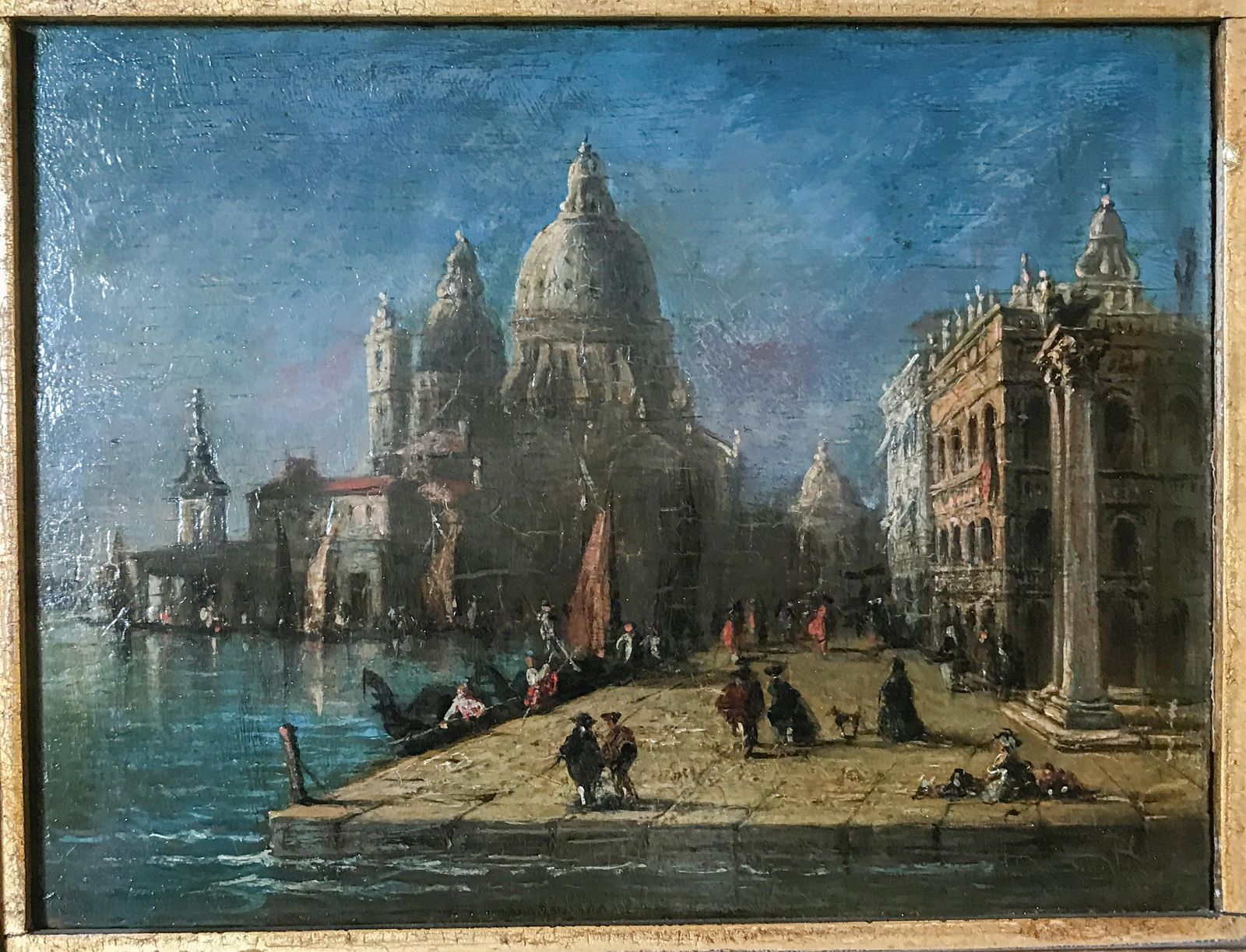 Venetian Capriccio, Santa Maria Della Salute   Italian School, 18th Century photo furniture