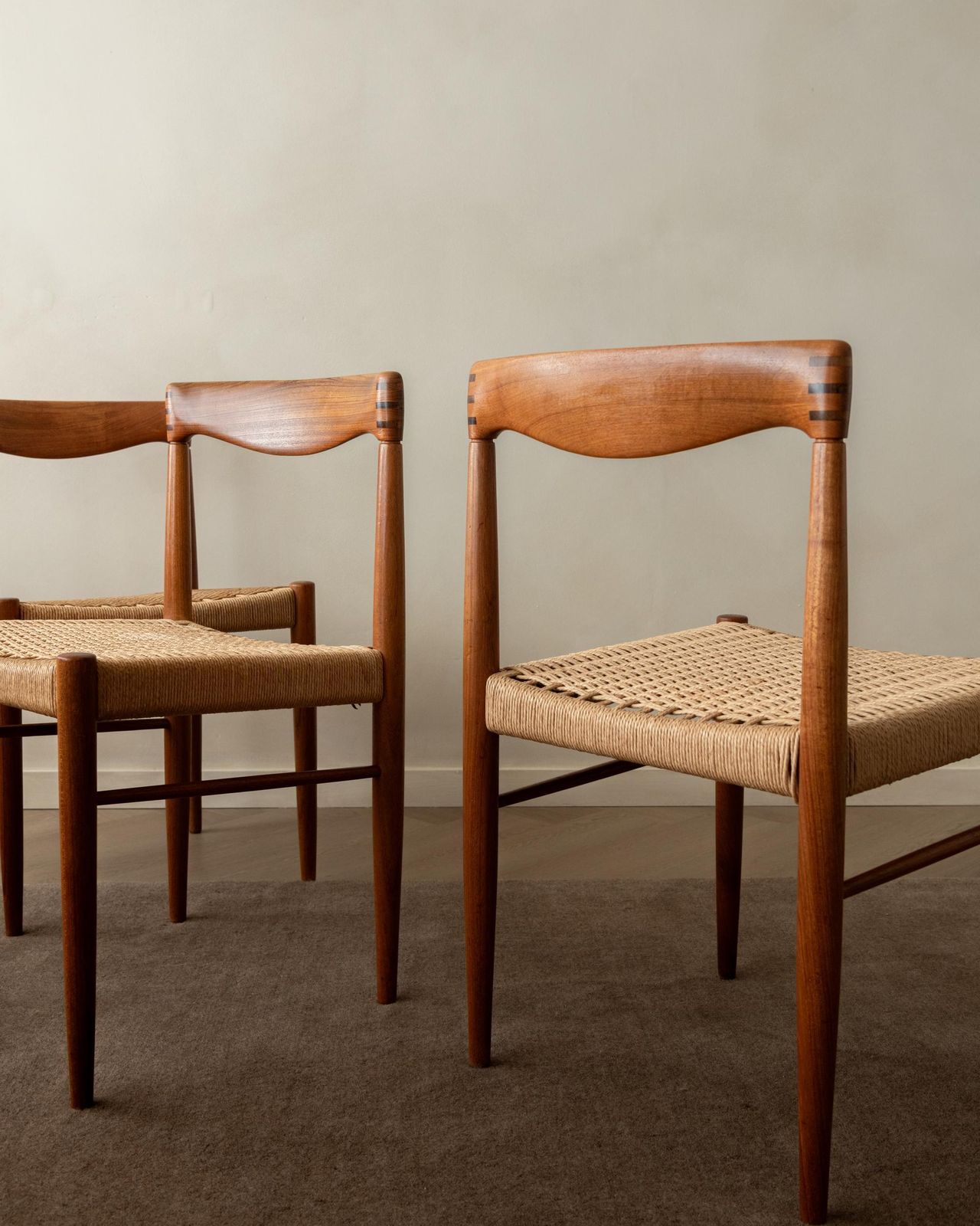photo vinterior Vintage Danish Teak Dining Chairs By H.W. Klein For Bramin, 1960s, Set Of 3