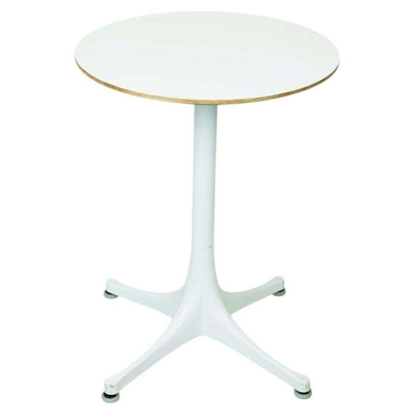 White George Nelson Pedestal Coffee Side Table For Herman Miller, USA, 1960s