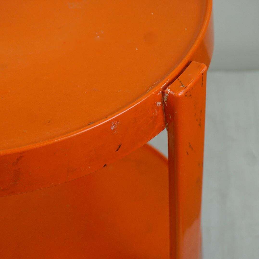 Vintage Italian Space Age Plastic Bar Trolley, Orange, 1970s, 47cm photo buy