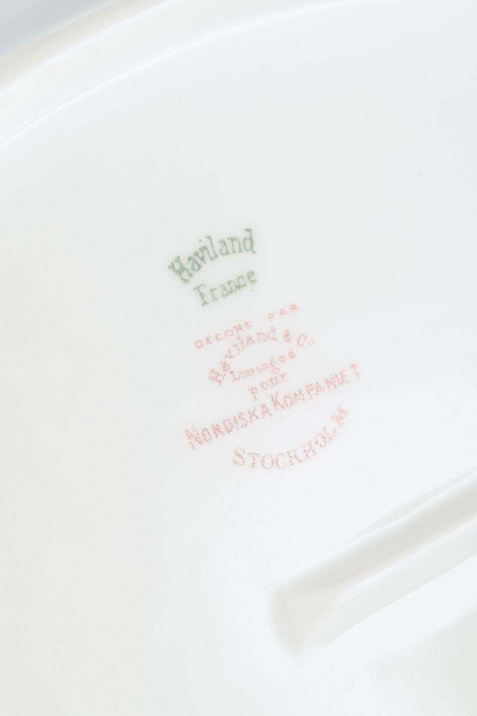 Haviland, France. Service de trois plats ovales en porcelaine. Années 1940 photo Décoration