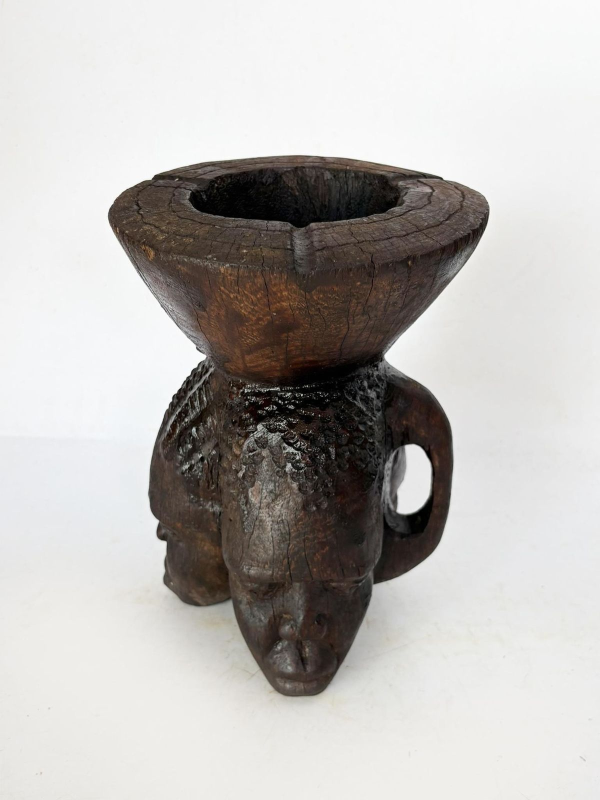 Three Sided Wooden Ashtray, France, 1960 photo buy