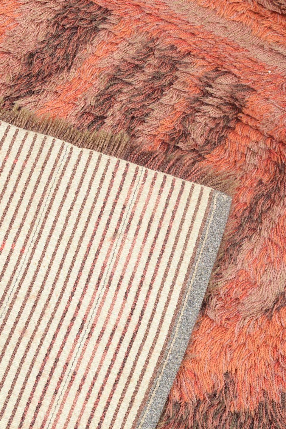 Scandinavian Designer. Rya Carpet In Wool With A Sun Inspired Motif. 1960s/70s photo 275.0