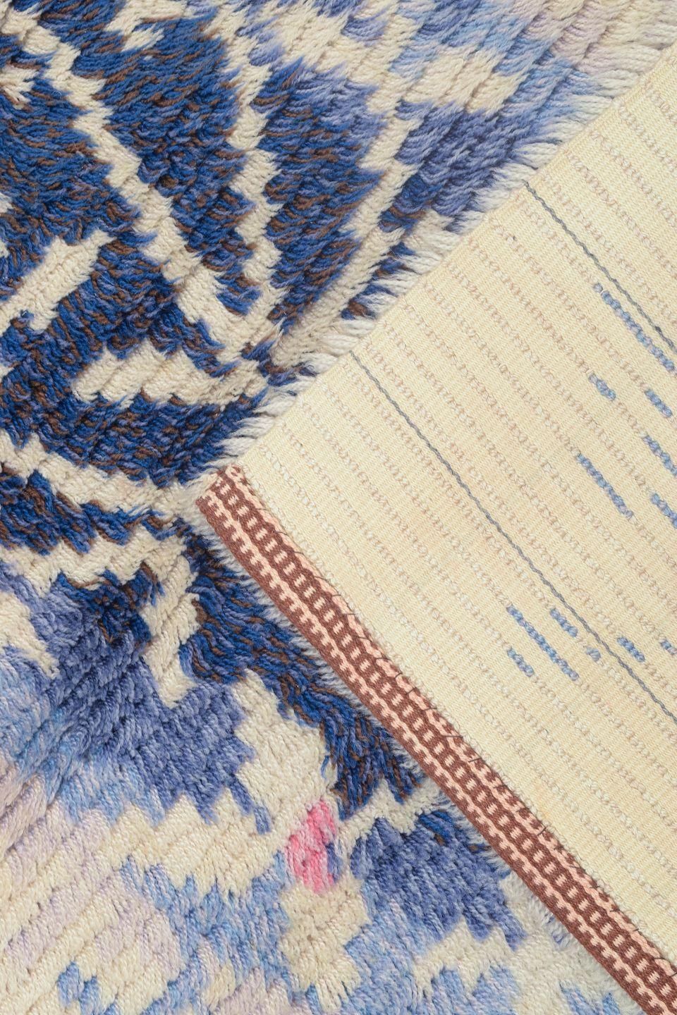 Scandinavian Designer. Rya Carpet In Wool With Floral Inspired Motif. 1960/70s photo 260.0