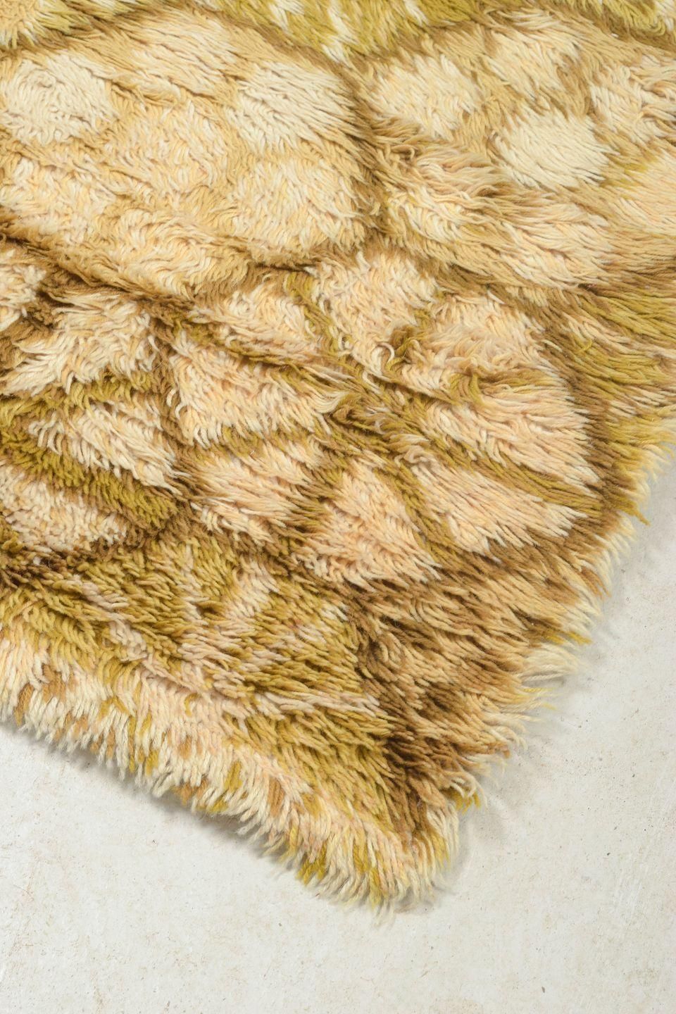 Marianne Richter. Tapis rya en laine à motif géométrique. Années 1960/70. photo furniture
