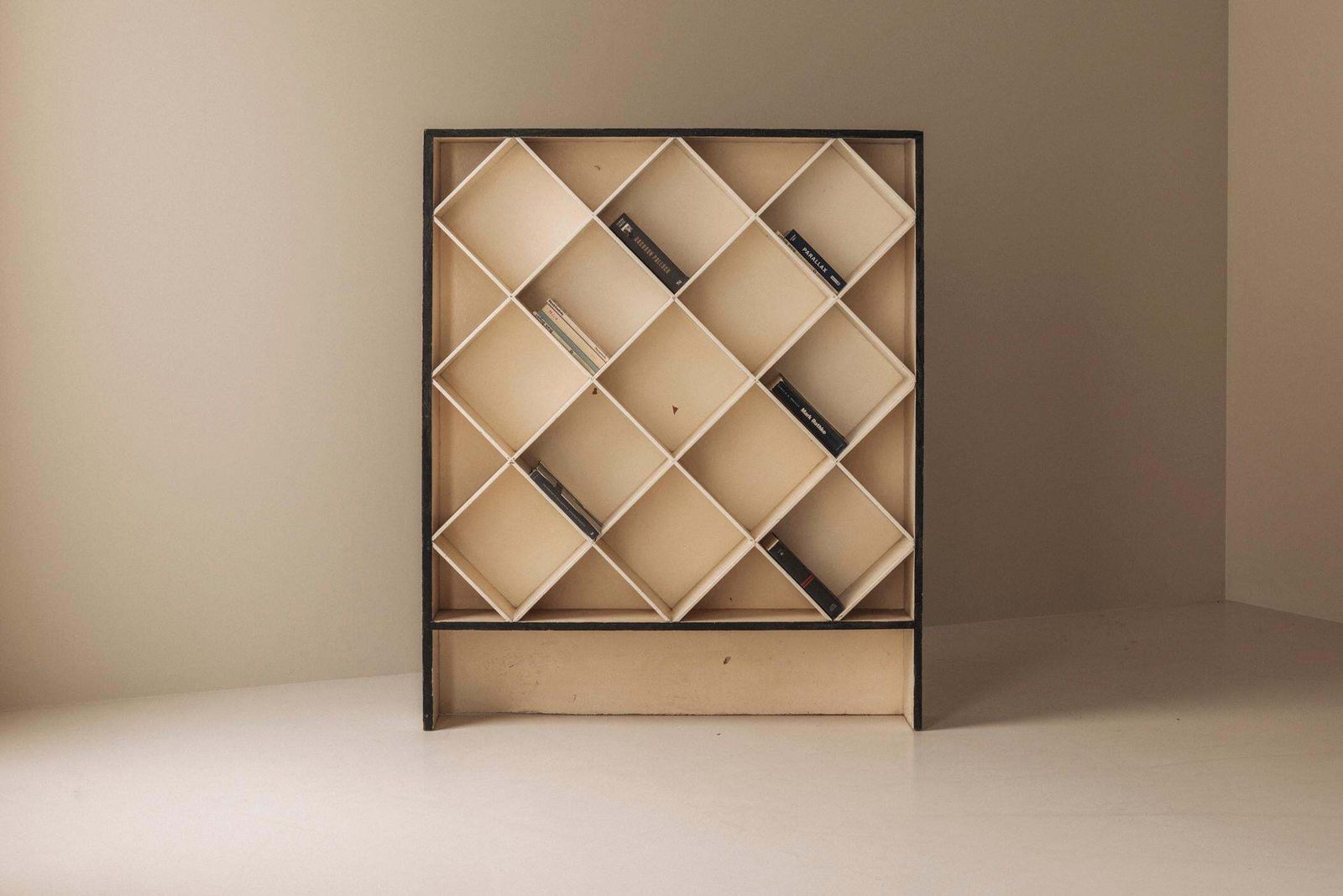Geometric Open Bookcase, France 1950s. photo for sale