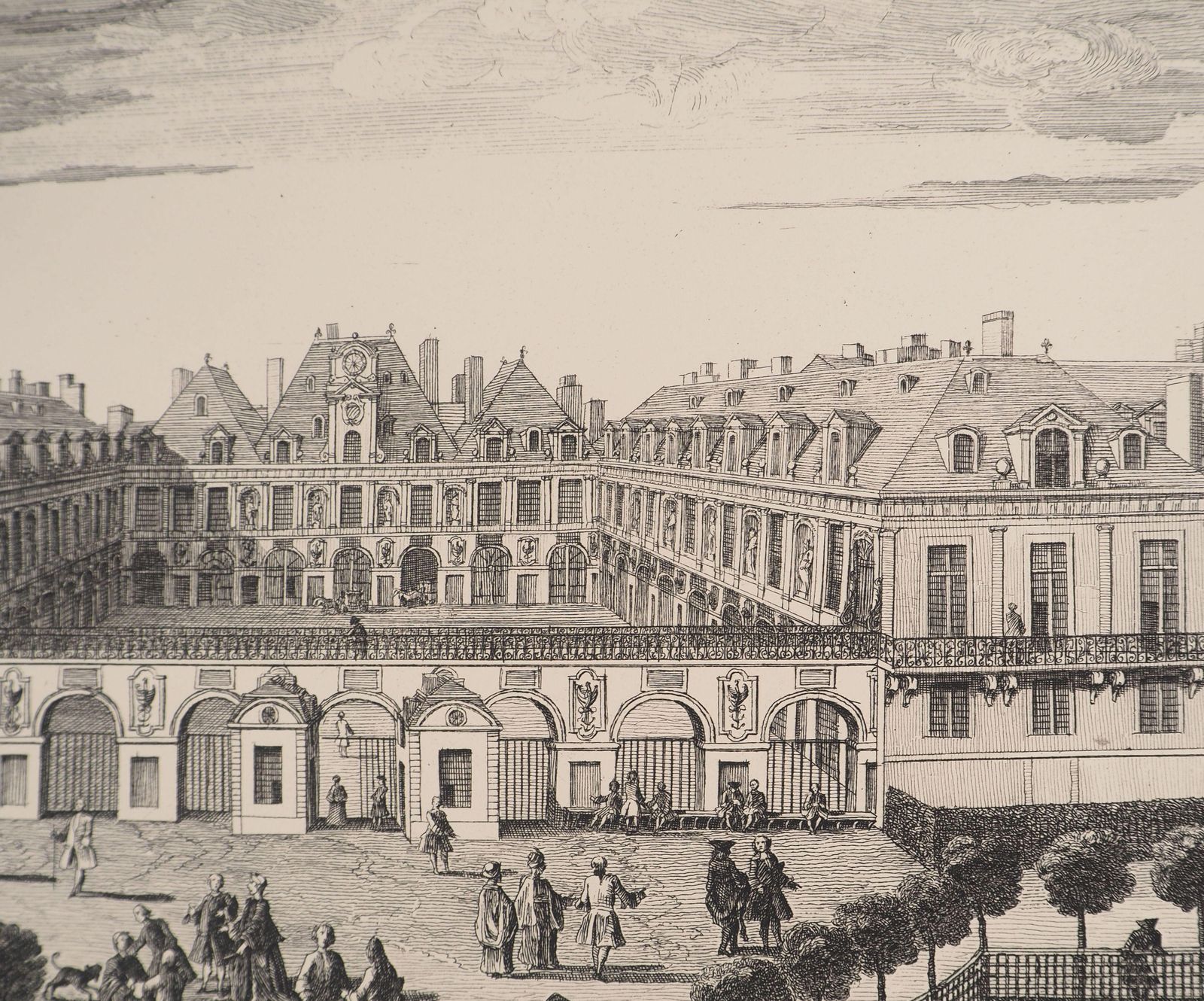 Life At The Royal Court   Original Etching, Signed photo Art