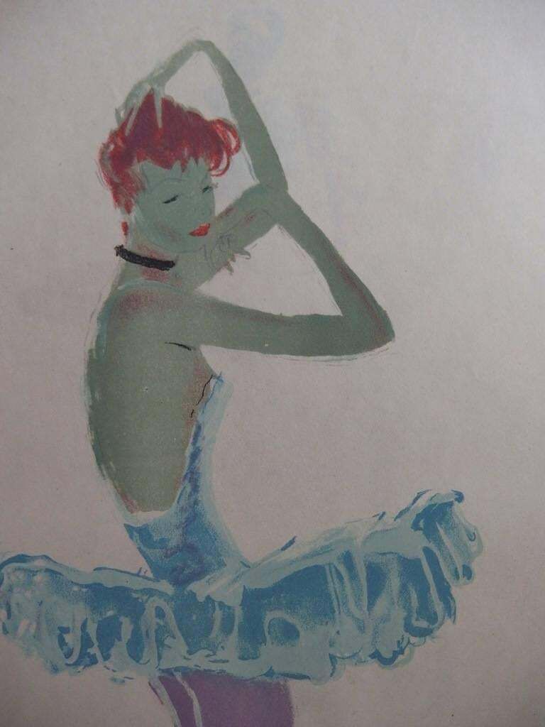 A Balerina From Paris Opera   Original Signed Lithograph   Mourlot, 1956 photo for sale