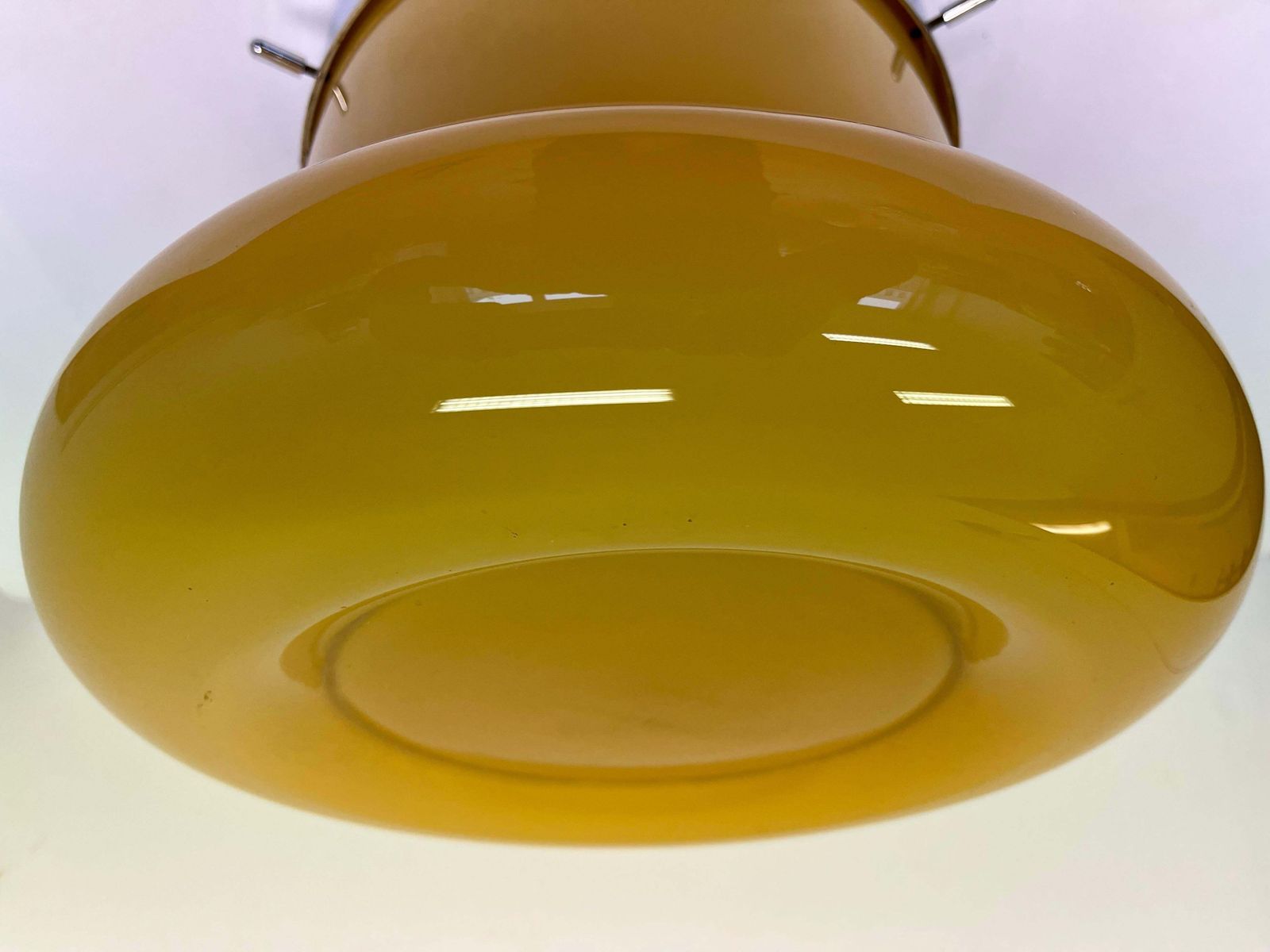 Xxl Midcentury Hotel Design Ceiling Lamp, Flushmount, 1970s   Czechoslovakia photo vintage