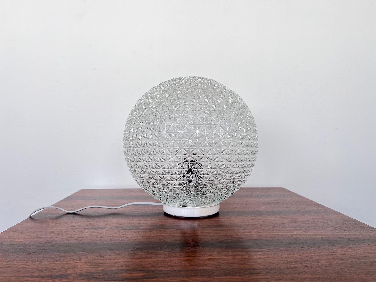Grande lampe de table en verre Mid Century, années 1980, Tchécoslovaquie photo furniture