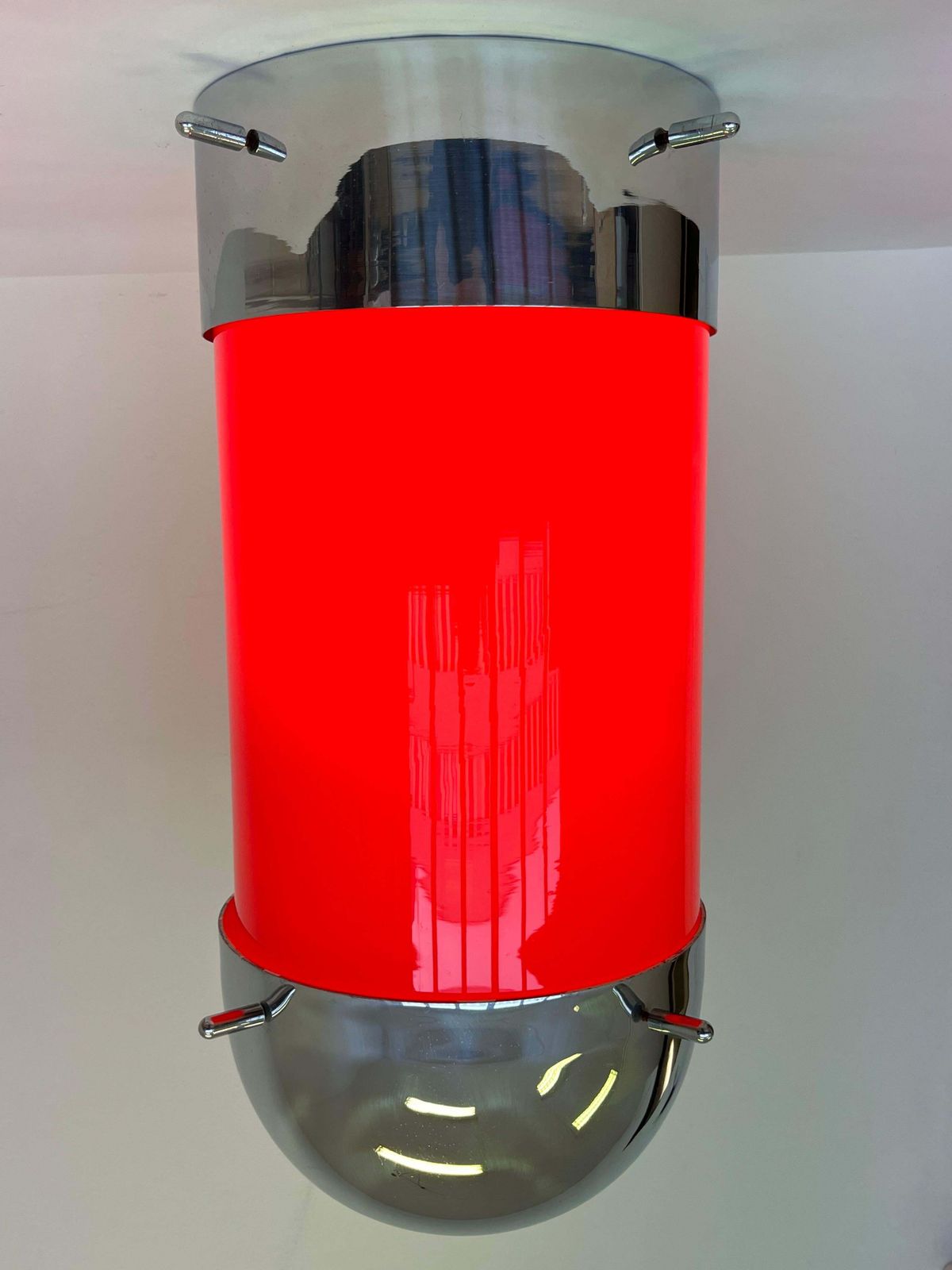 Xxl Midcentury Hotel Design Ceiling Lamp, Flushmount, 1970s   Czechoslovakia photo for sale