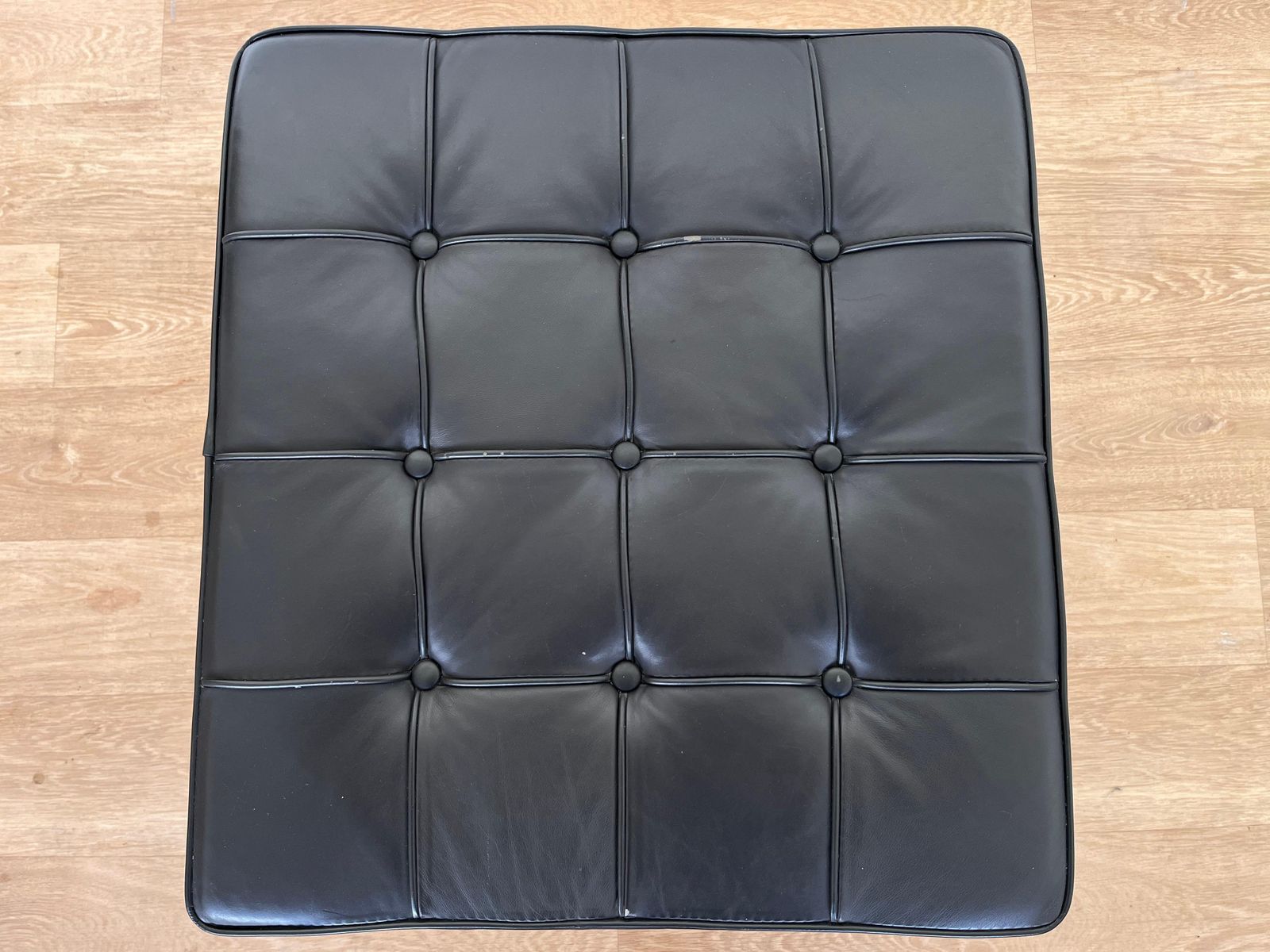 Barcelona Footstool / Taburet By Ludwig Mies Van Der Rohe, 2000s photo vintage