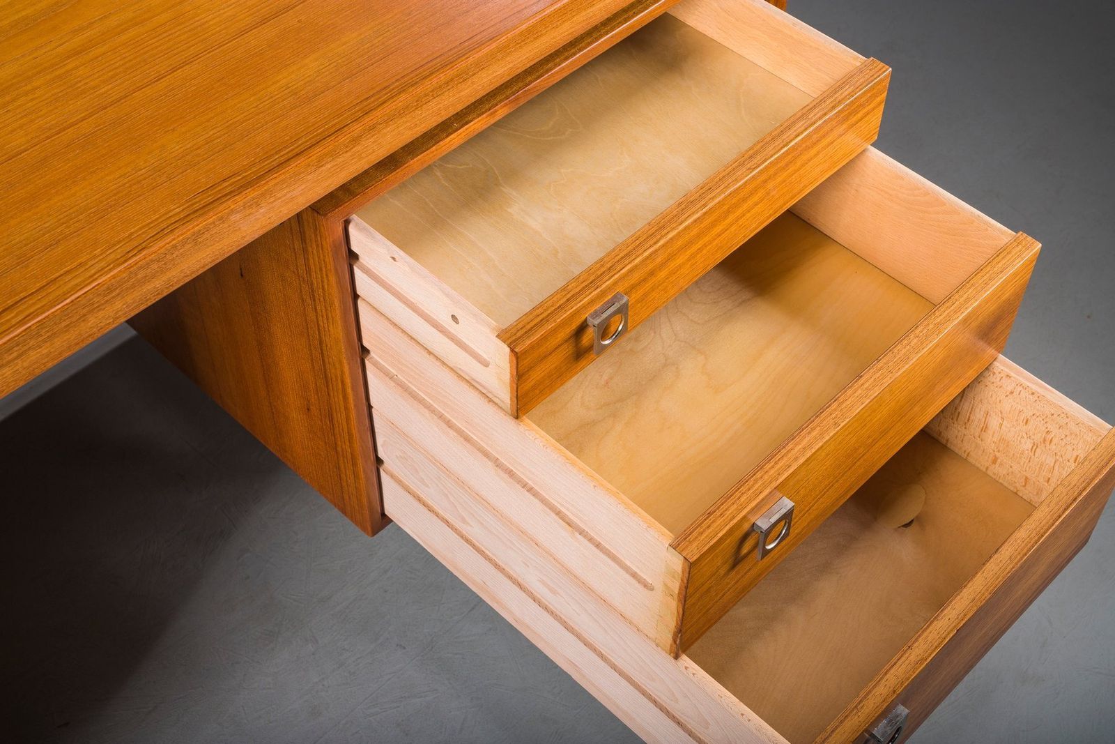 photo for sale Danish Modern Executive Teak Desk By Arne Vodder For H.P. Hansen, 1960s