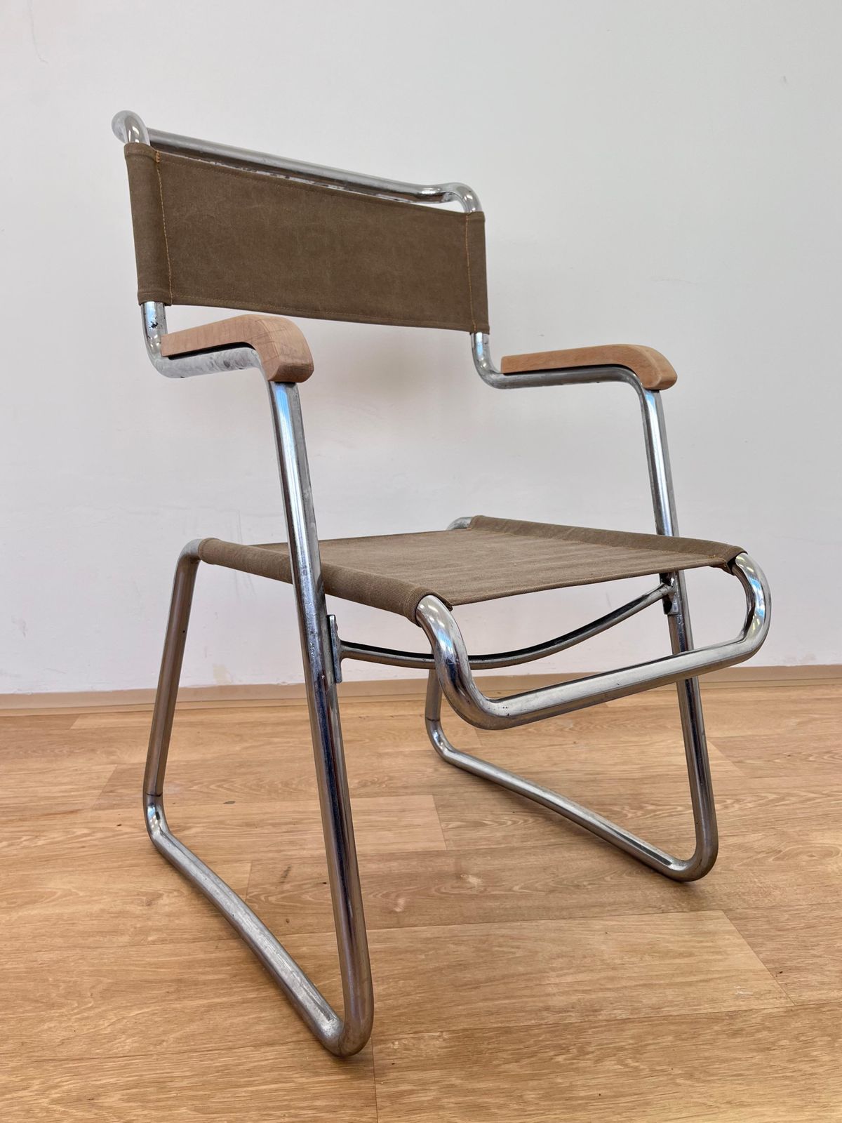 Karel Ort Chrome Bauhaus Chair By Hynek Gottwald   1930 photo vintage