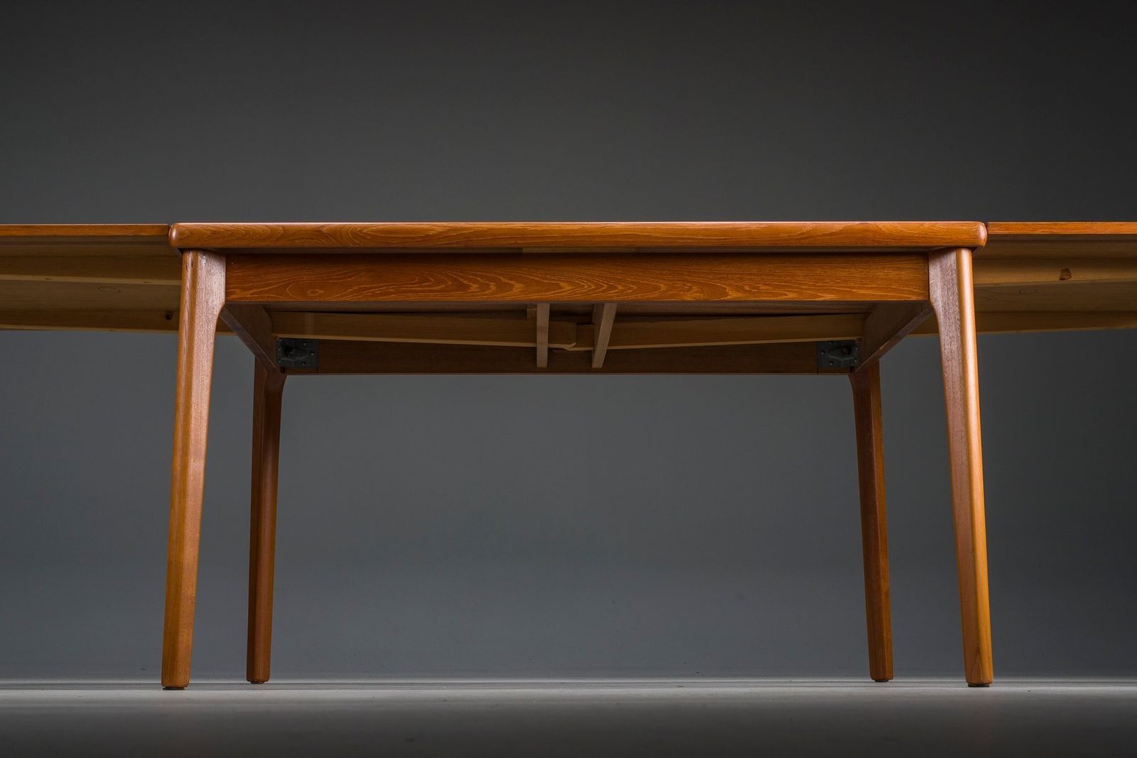 Danish Extendable Dining Table In Teak By Henning Kjærnulf For Vejle Møbelfabrik, 1960s photo for sale