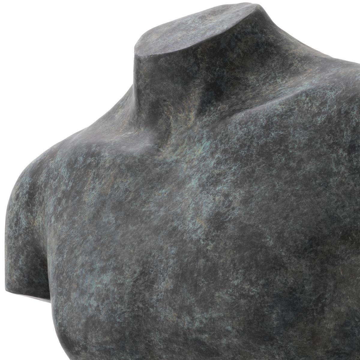 Buste Decorative Sculpture In Antique Bronze Finish On Marble Base photo buy