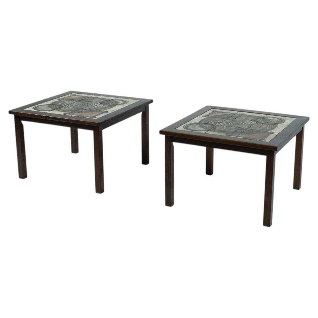 Pair Of Danish Side Tables By Ox Art, 1970s