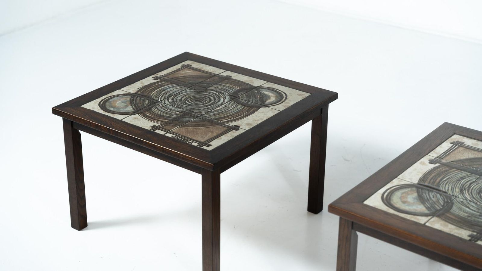 Pair Of Danish Side Tables By Ox Art, 1970s photo for sale
