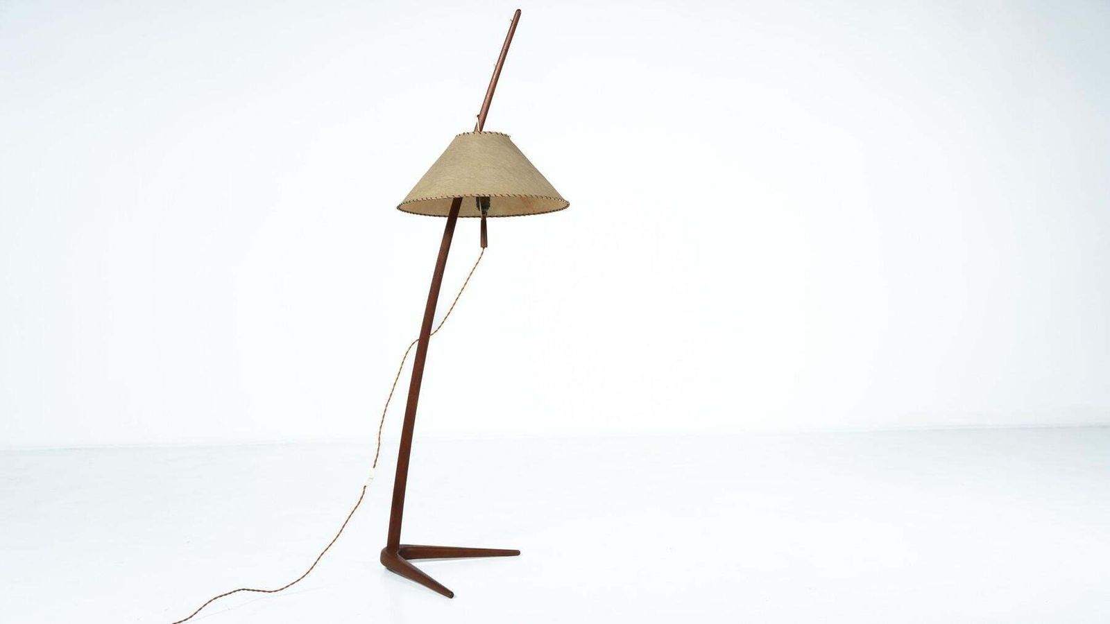 Mid Century Floor Lamp Model 2076 "Dornstab" By J.T Kalmar   Austria, 1950s photo furniture