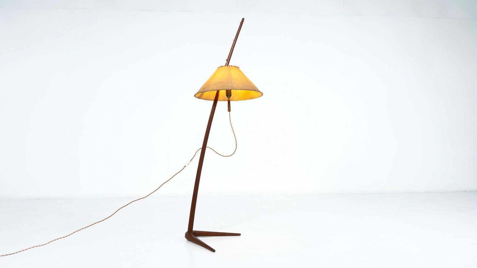 Mid Century Floor Lamp Model 2076 "Dornstab" By J.T Kalmar   Austria, 1950s photo buy