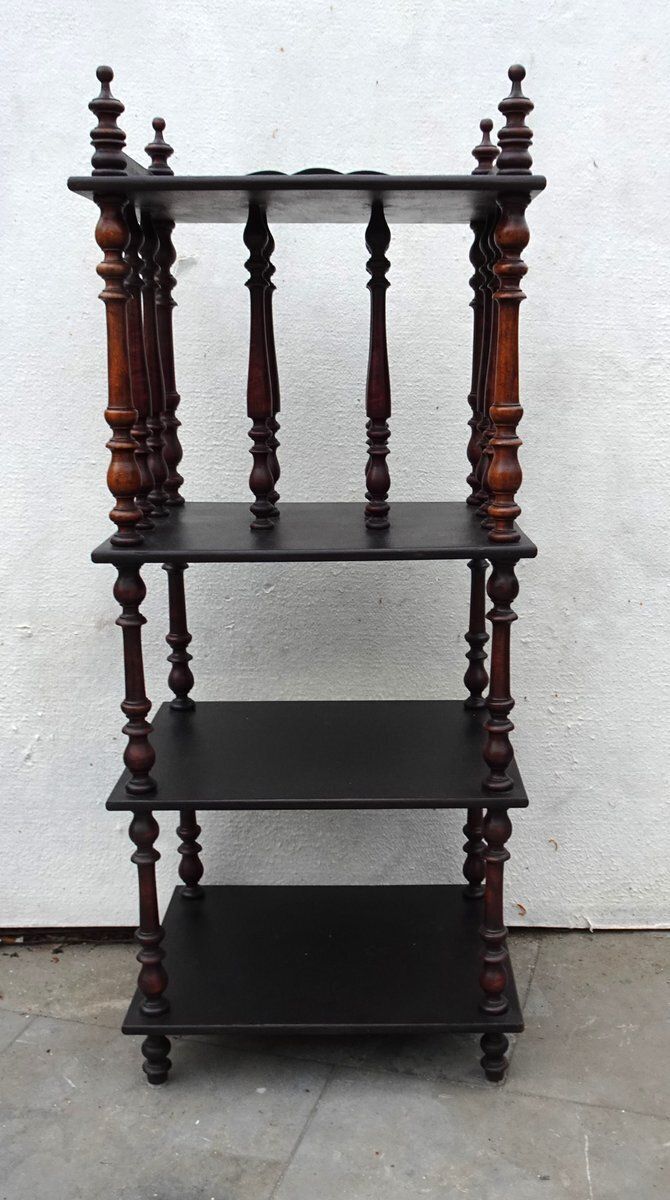 Antique Victorian Wooden Shelf, 1890s photo furniture