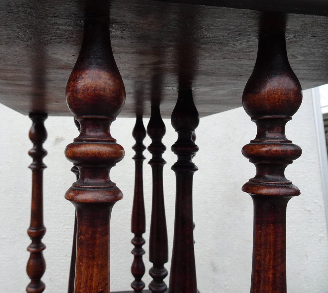 Furniture Antique Victorian Wooden Shelf, 1890s photo