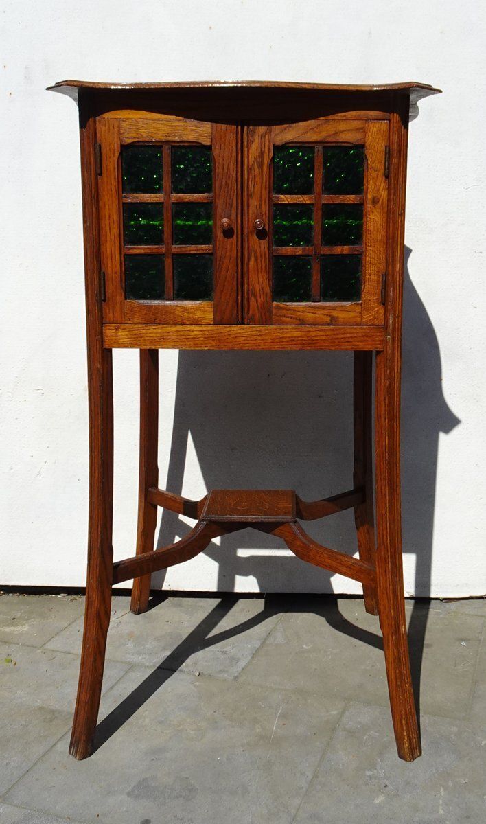 Art Nouveau Arts And Crafts Display Cabinet, 1890s photo vinterior